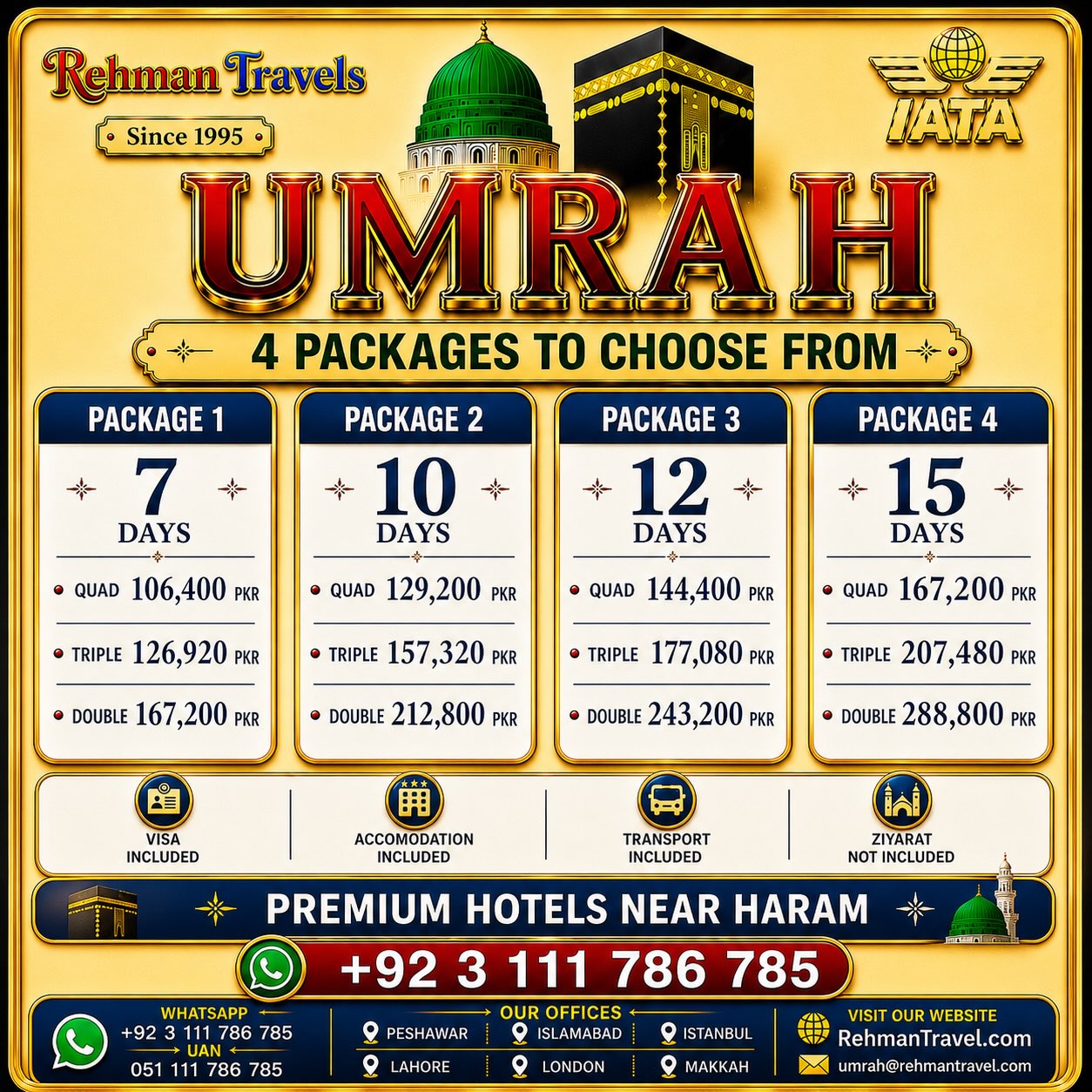 Rehman Travels Facebook ad