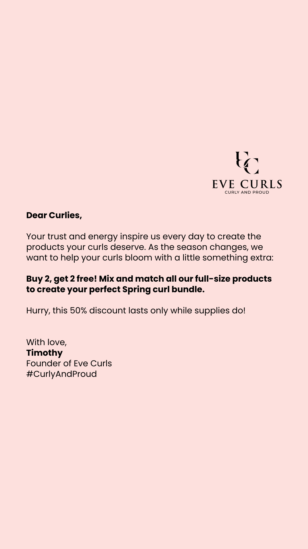 Eve Curls Facebook ad