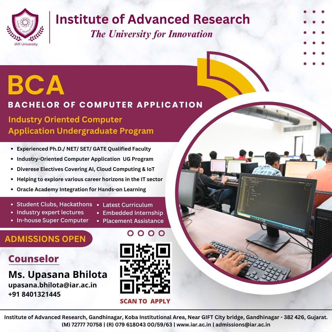 Institute of Advanced Research - The University For Innovation, Gandhinagar Facebook ad