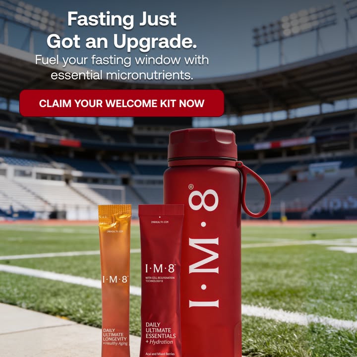IM8 Global Facebook ad: The Beckham Stack: Nutrition Meets Longevity