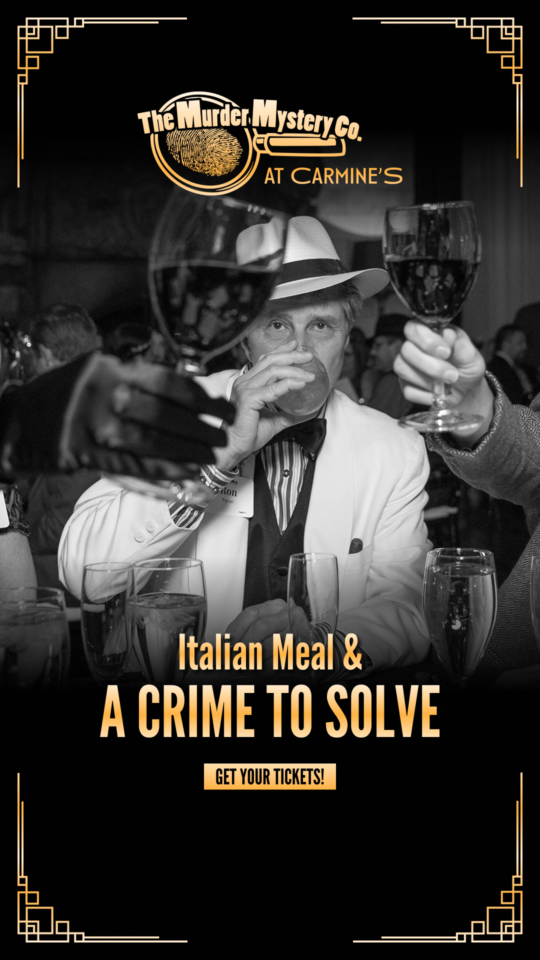 The Murder Mystery Company Facebook ad from May 7, 2026