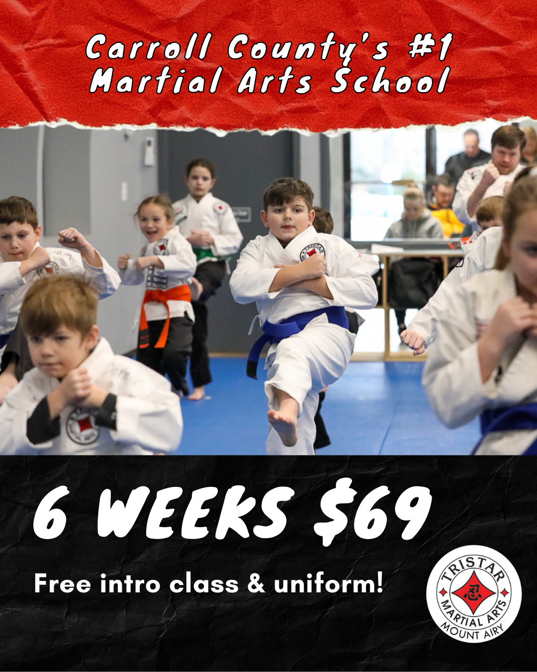 Tristar Martial Arts - Mount Airy Facebook ad: Carroll County’s #1 Martial Arts School