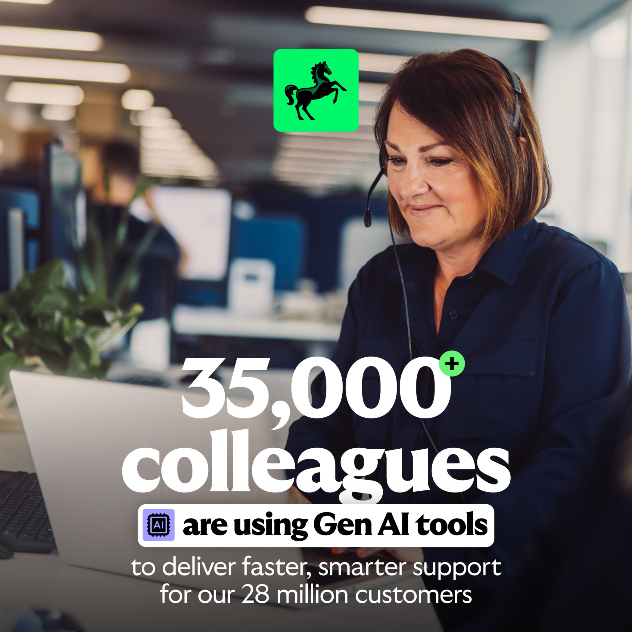 Lloyds Banking Group Facebook ad: We’re combining AI-driven innovation with trusted human…