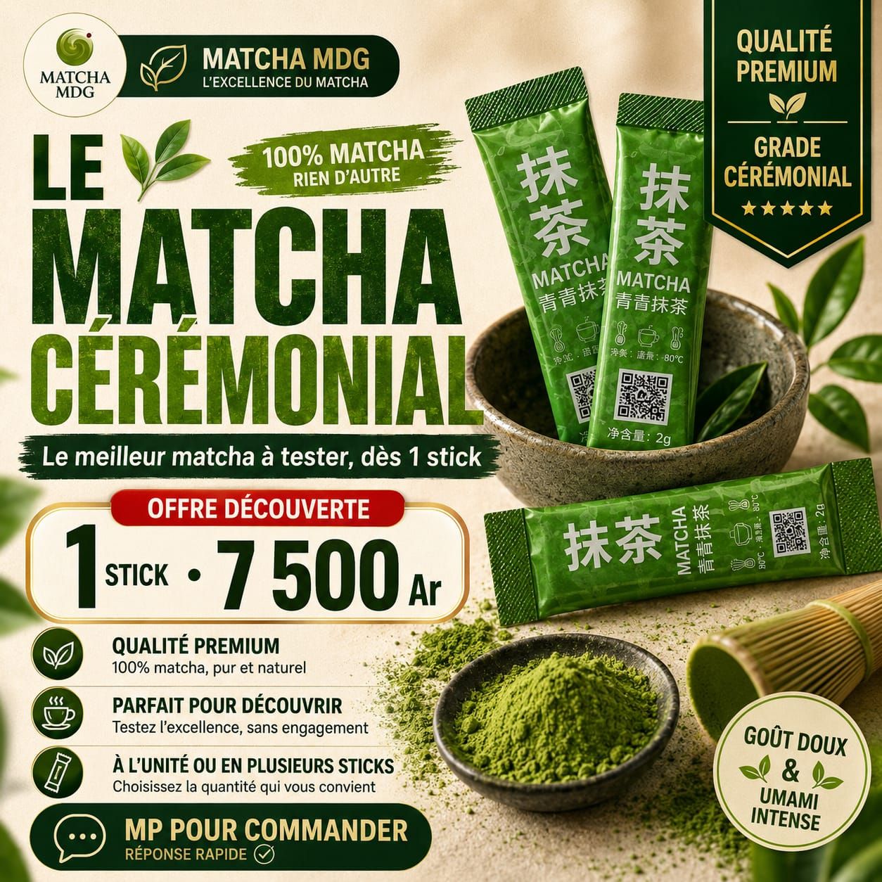 Matcha MDG Facebook ad