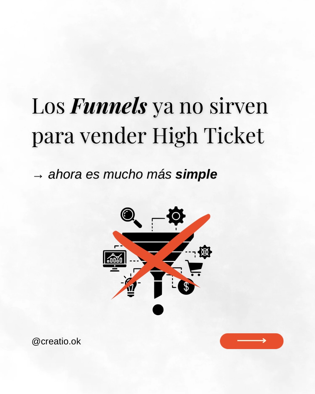 Creatio.comunicacion Facebook ad: La mayoría sigue intentando vender high ticket con…