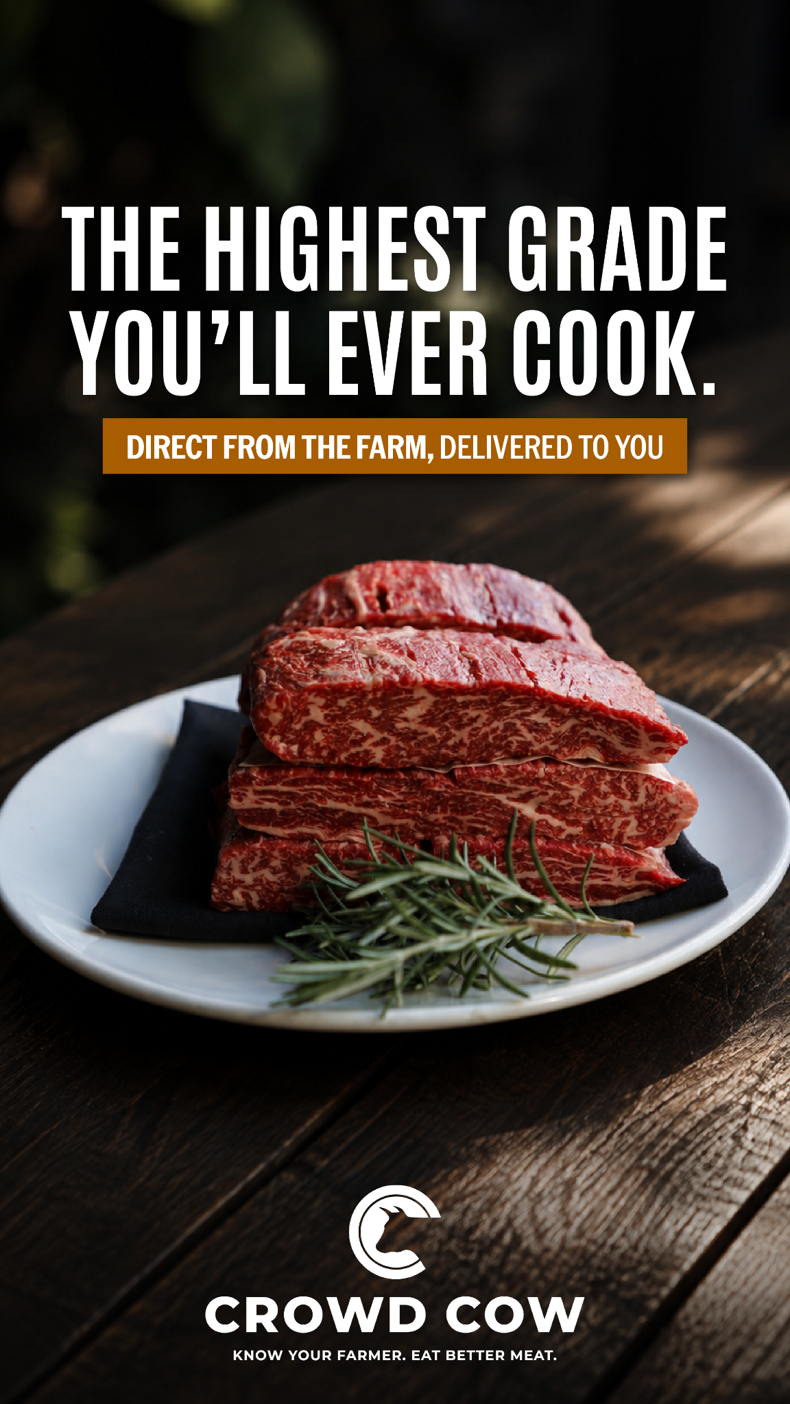 Crowd Cow Facebook ad