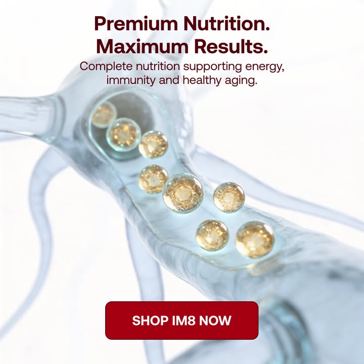 IM8 Global Facebook ad: Longevity Starts at the Cellular Level