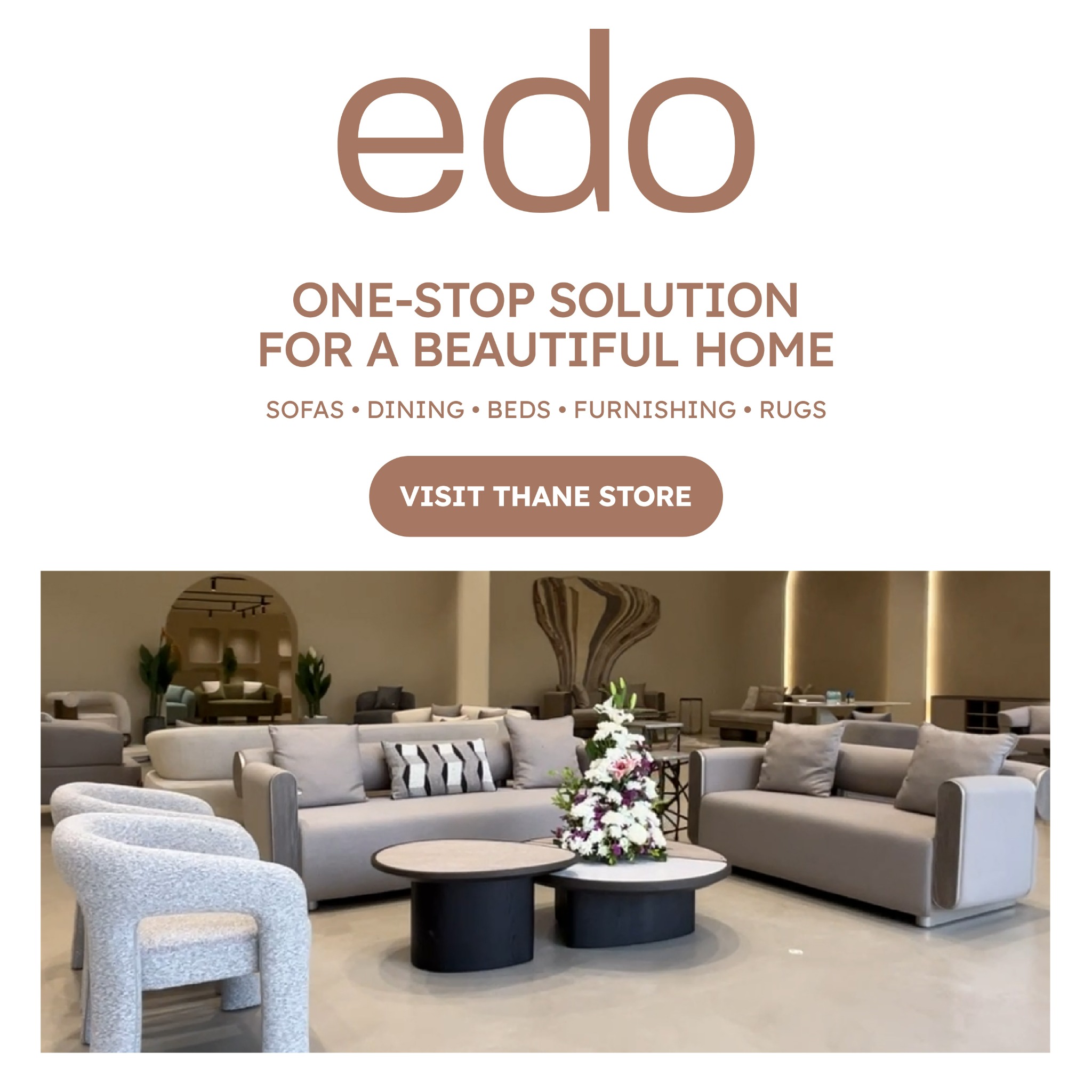 Homes by Edo Facebook ad: Upgrade your home with decor that looks luxurious…