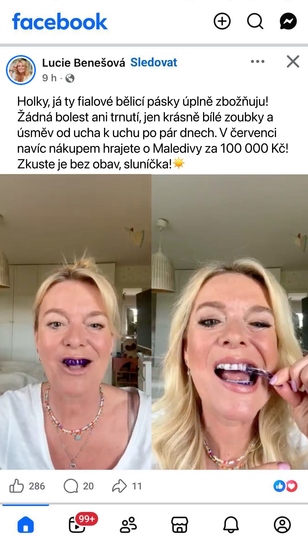 LYSS CZ/SK Facebook ad
