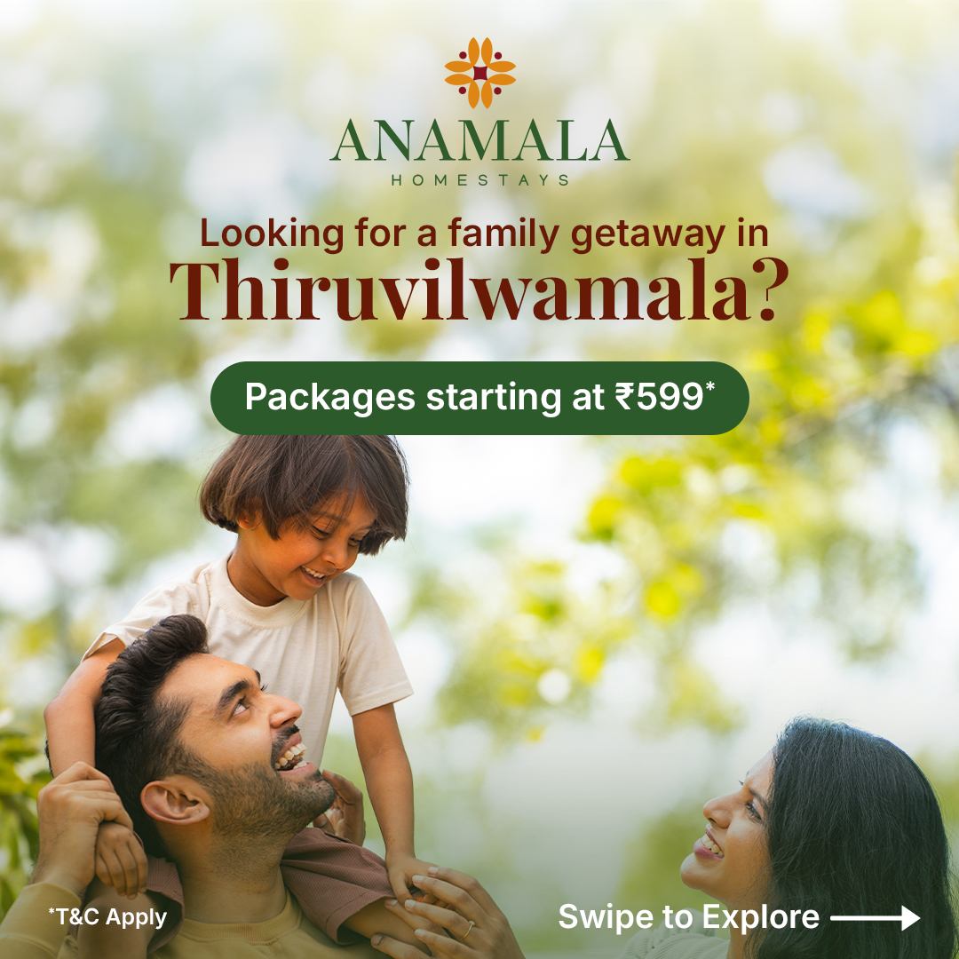 Anamala Experiences Facebook ad: Looking for a family getaway in Thiruvilwamala?