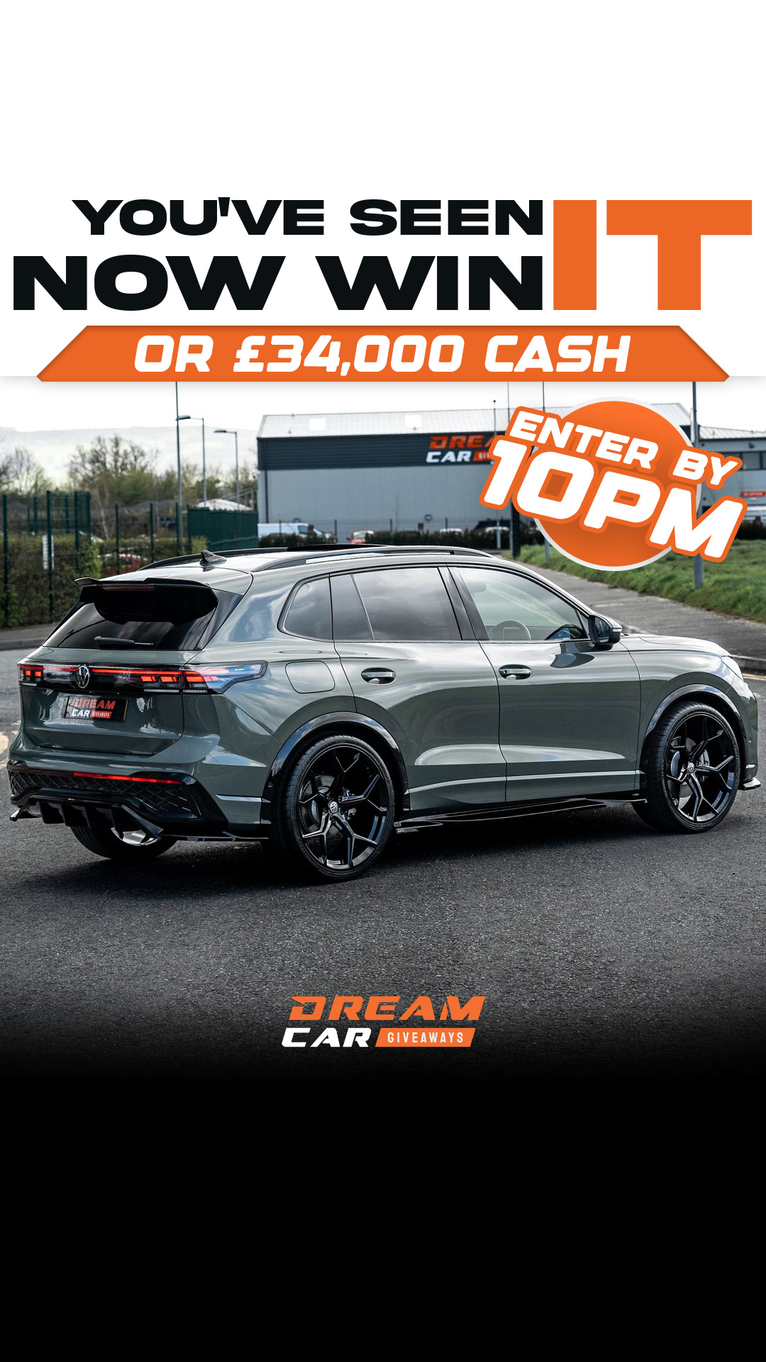 Dream Car Giveaways Facebook ad