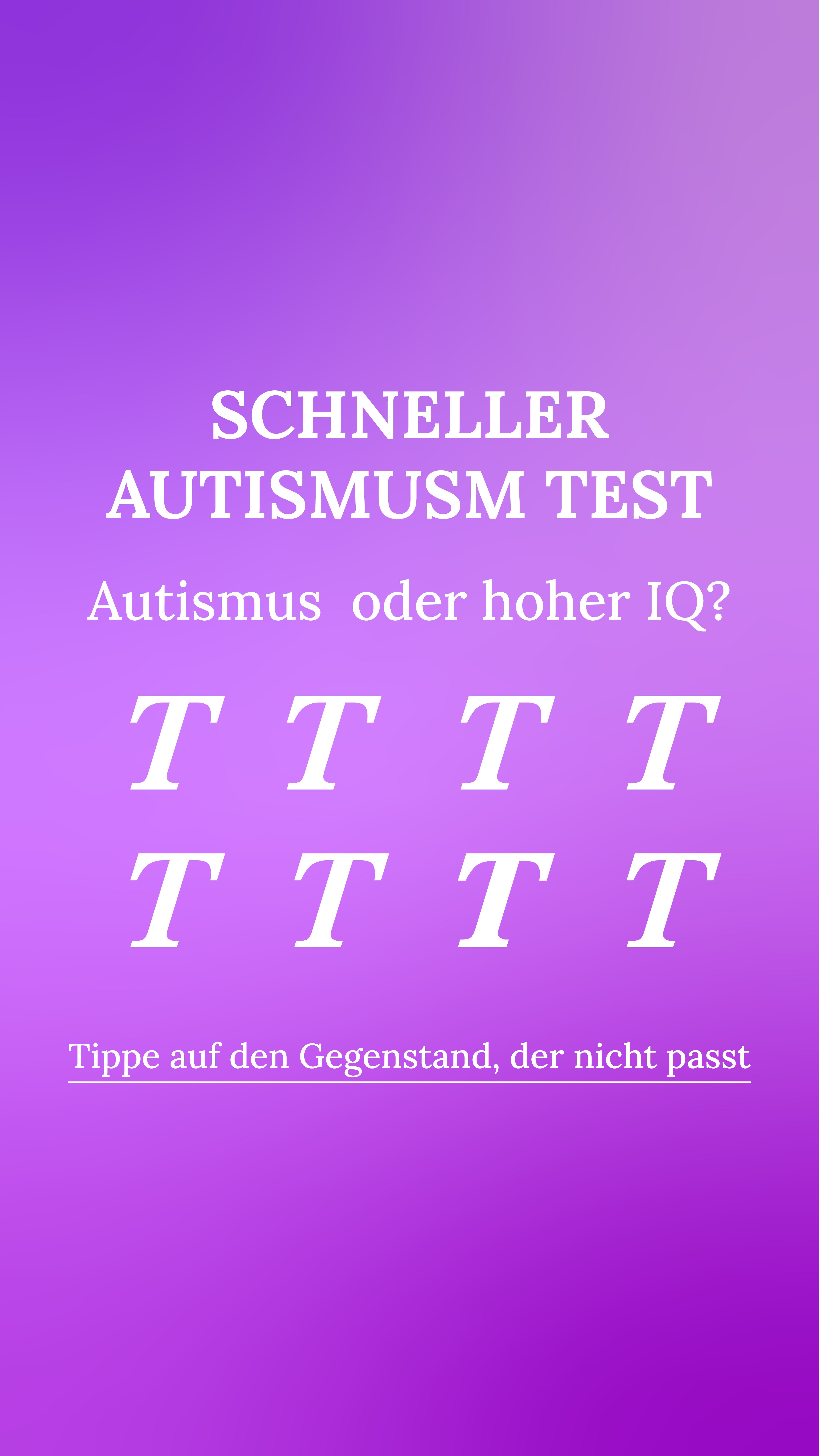 International IQ test Facebook ad