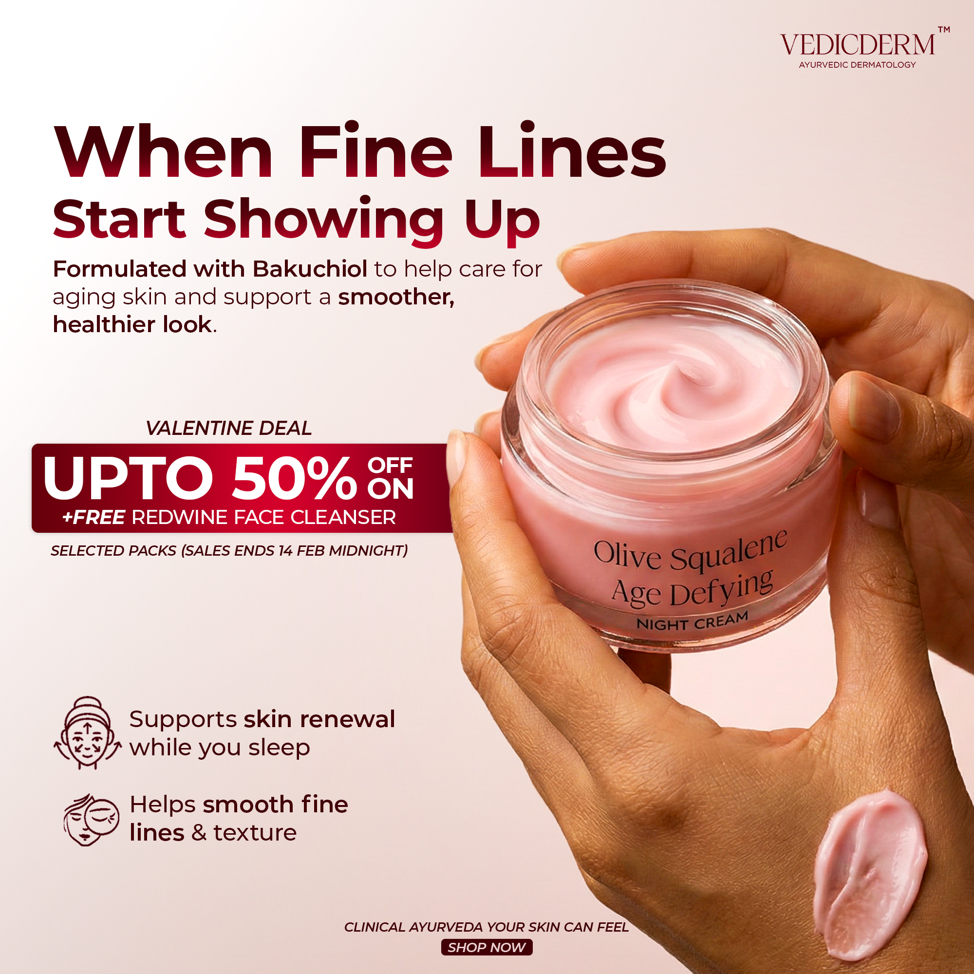 VedicDerm Facebook ad
