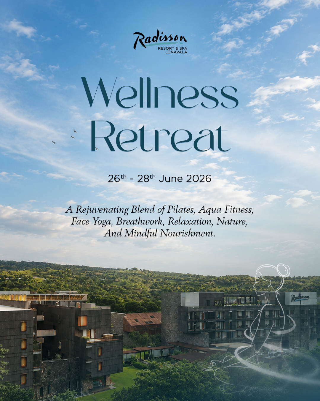Radisson Resort & Spa Lonavala Facebook ad: Three days to pause, reset and return to…
