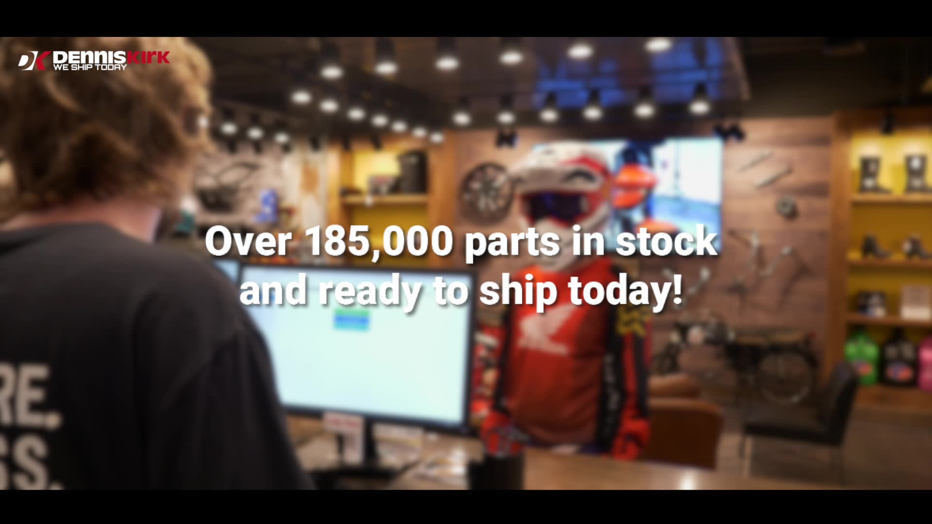 Dennis Kirk Facebook ad: Over 185,000 Powersports Parts in Stock