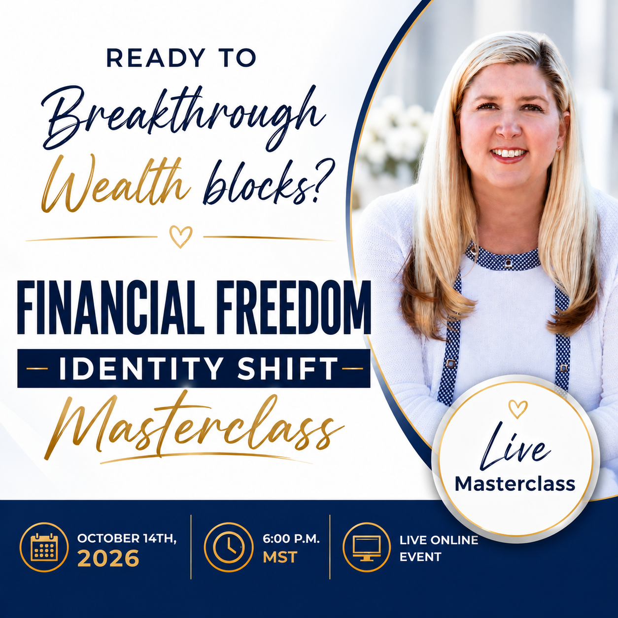 Successful Mindset Coaching LLC Facebook ad: [Free Event] The Wealth Abundance Breakthrough