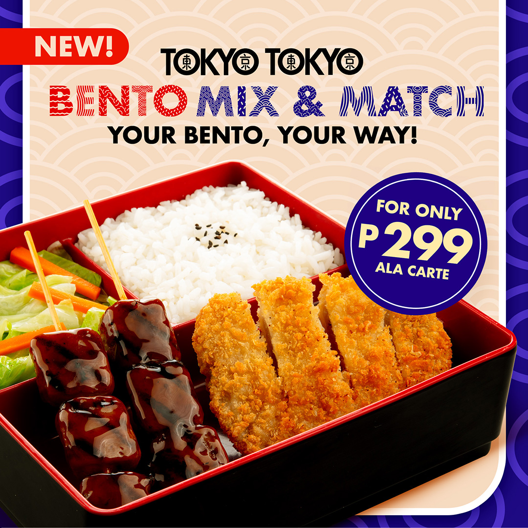 Tokyo Tokyo Facebook ad: Your fave Bento Mix & Match is kicking…