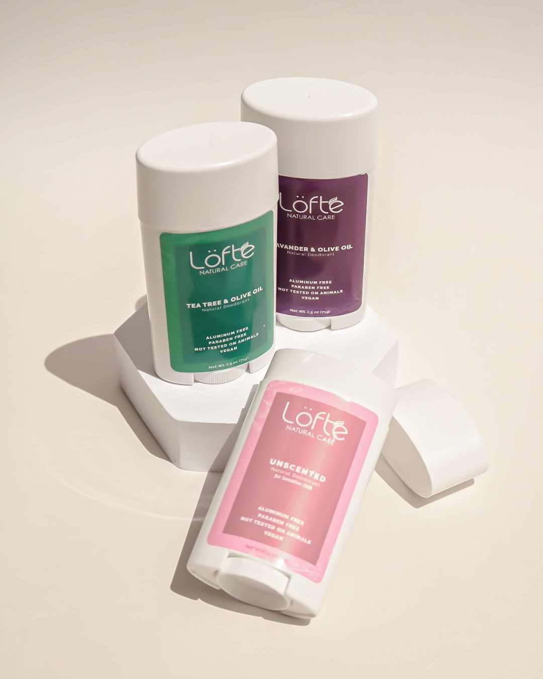 Löfte Natural Care Facebook ad: Oferta Exclusiva Desodorantes Naturales