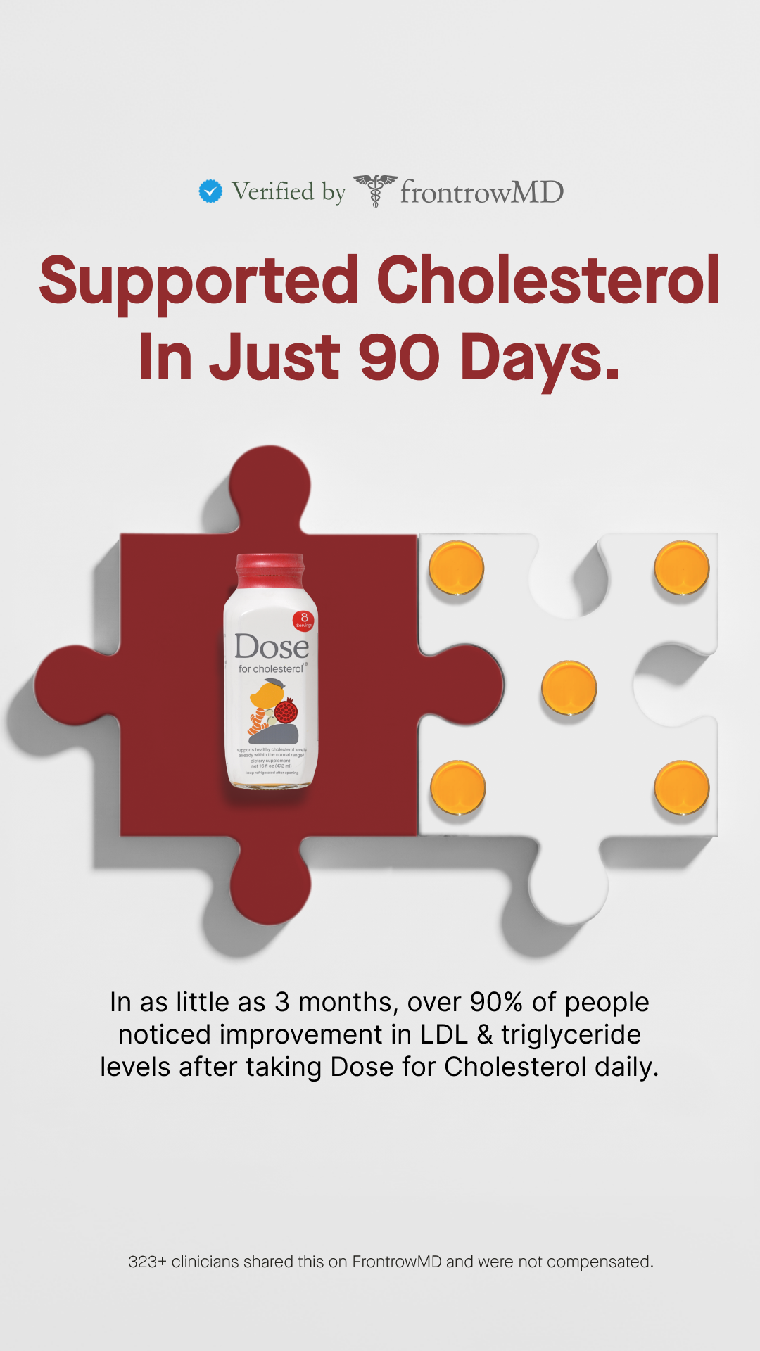 Dose for Cholesterol Facebook ad