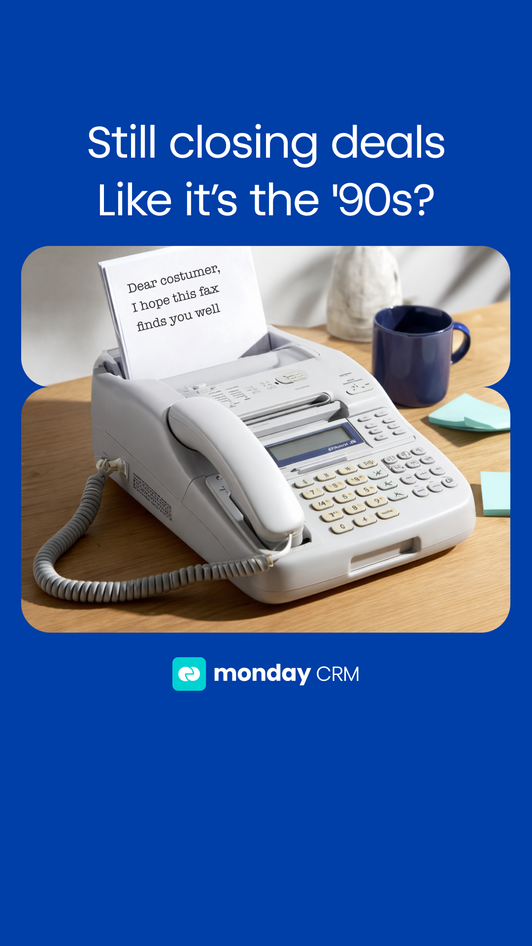 monday CRM Facebook ad