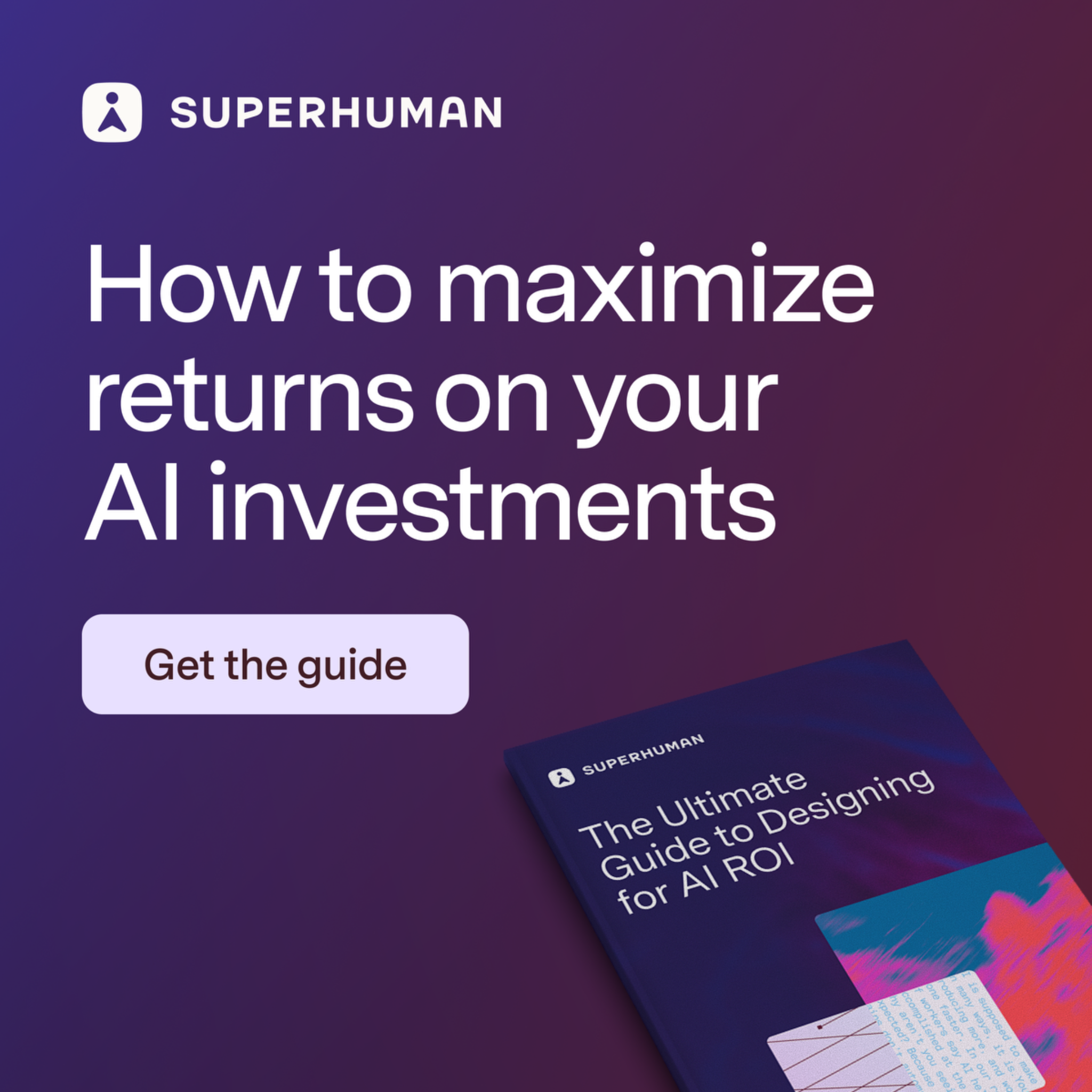 Superhuman Facebook ad