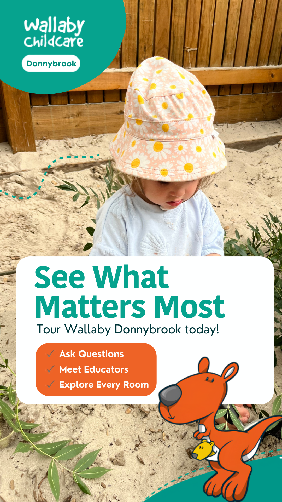 Wallaby Childcare Facebook ad from Jun 26, 2026