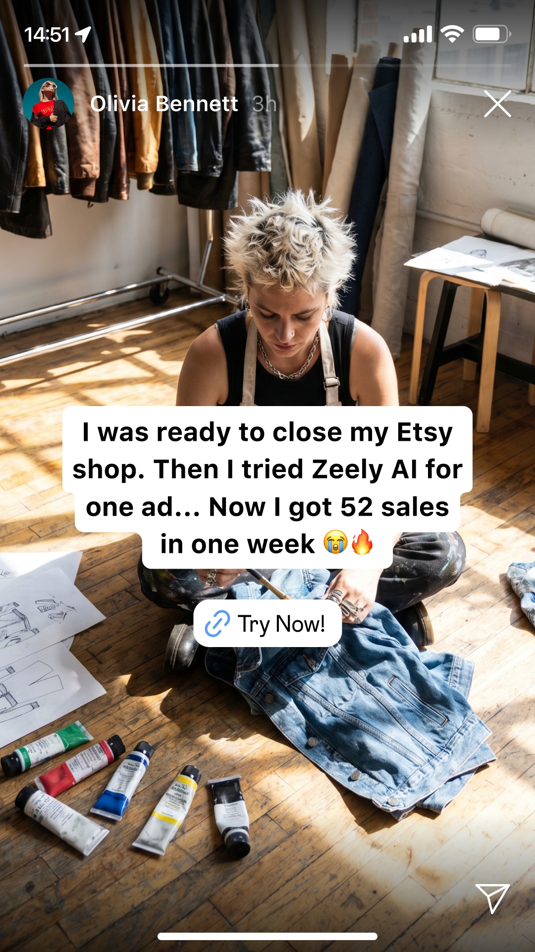 Zeely: AI Ads Maker Facebook ad