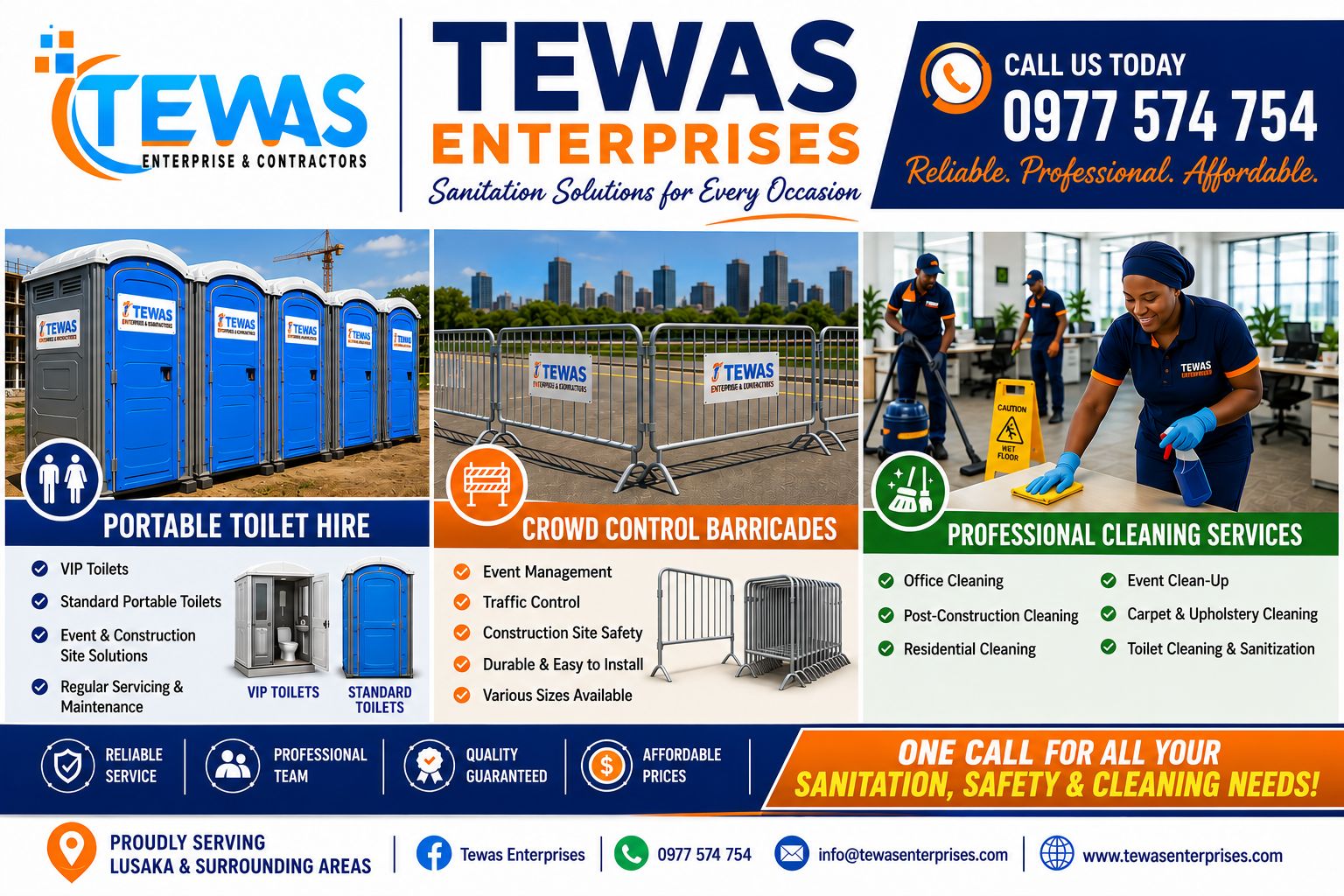 TEWAS Barriers and toilets Facebook ad
