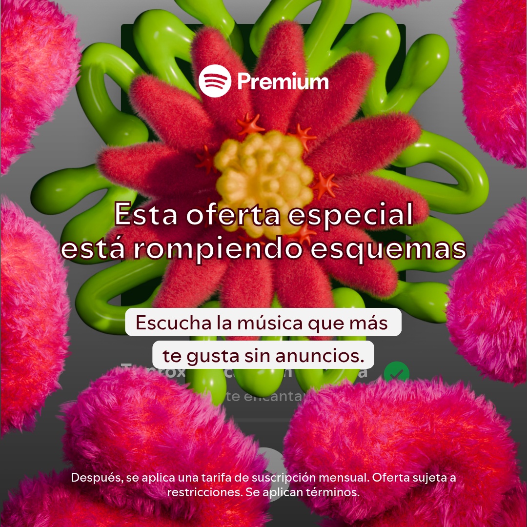 Spotify Facebook ad: No te pierdas esta oferta especial