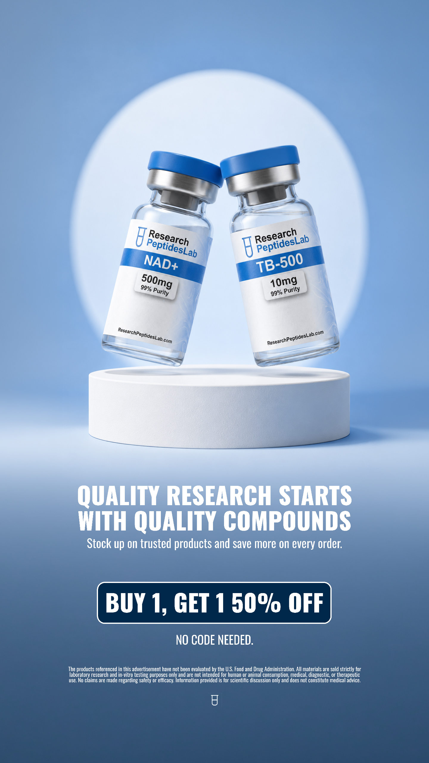 Research Peptides Lab Facebook ad