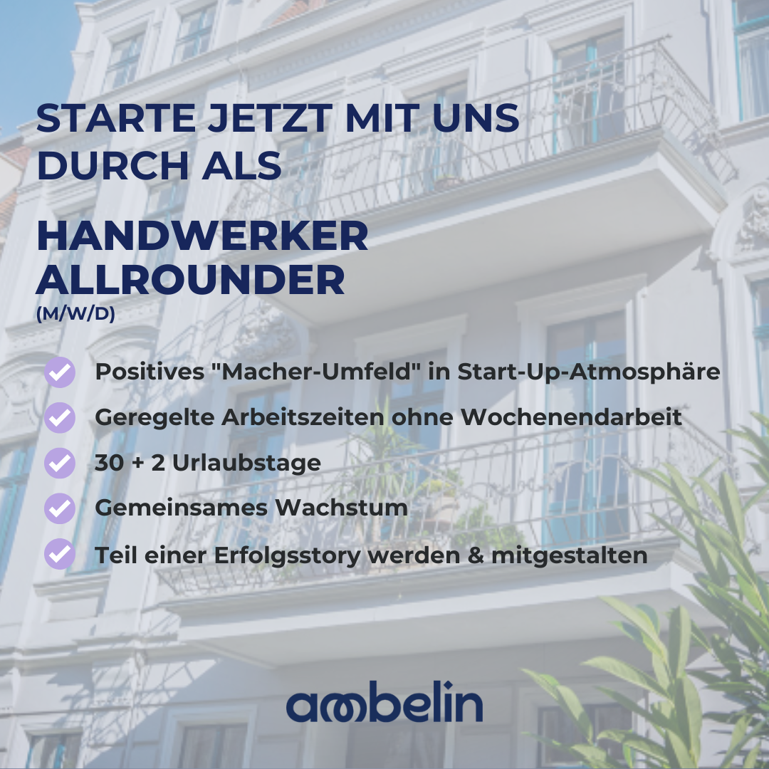 Ambelin GmbH Facebook ad: Jetzt in unter 60 Sekunden bewerben!