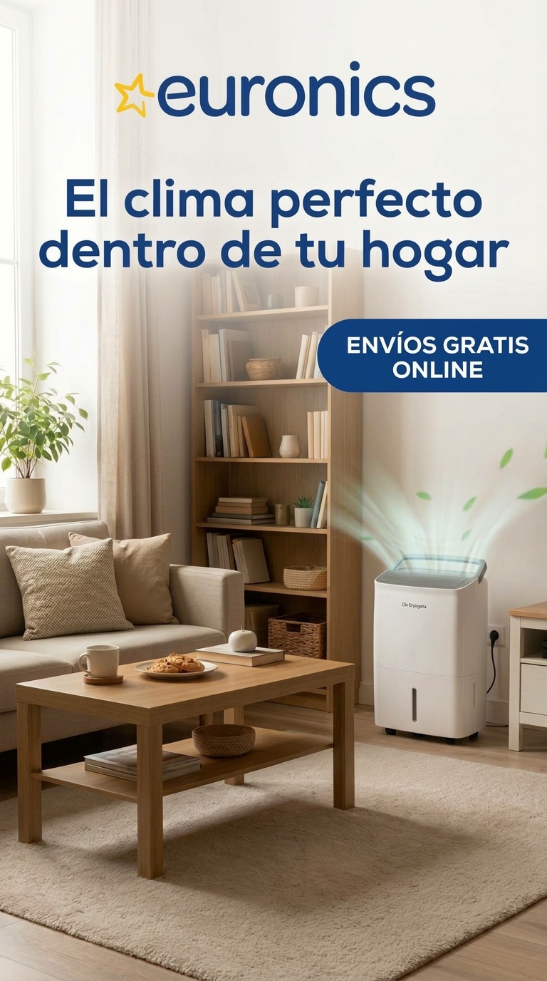 Euronics España Facebook ad: Adiós a la humedad en casa