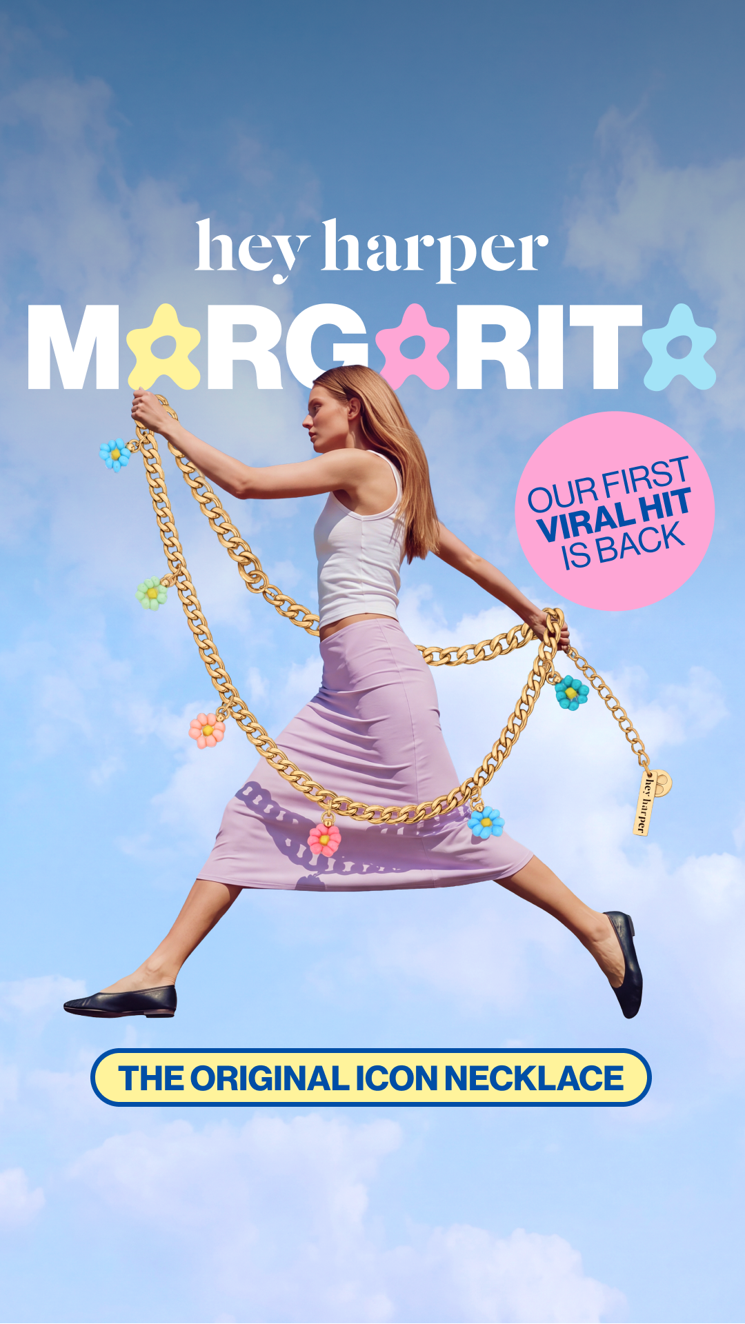 Hey Harper Facebook ad: Meet your new favorite necklace.
