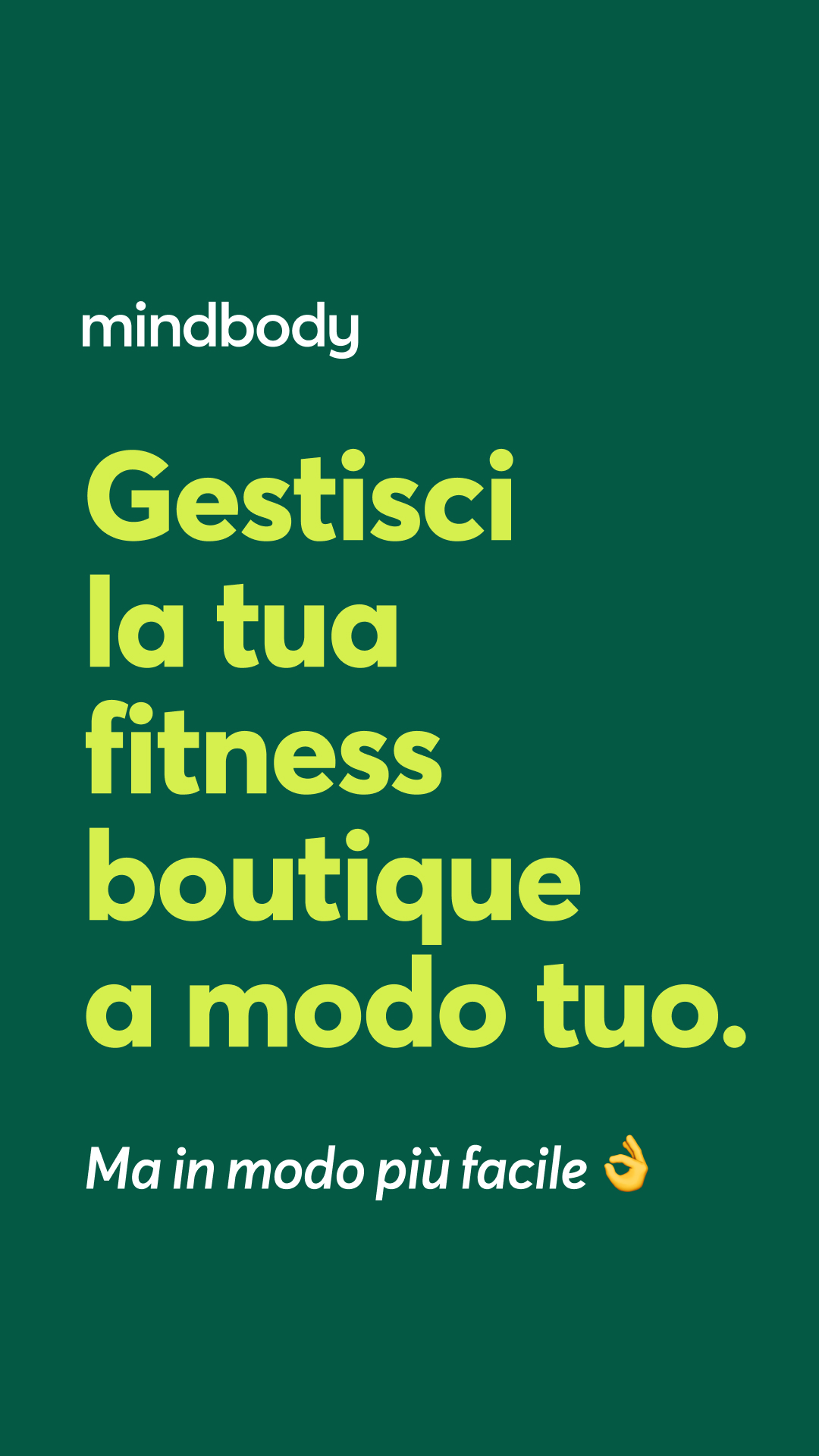 Mindbody Facebook ad: Gestione fitness boutique, semplificata