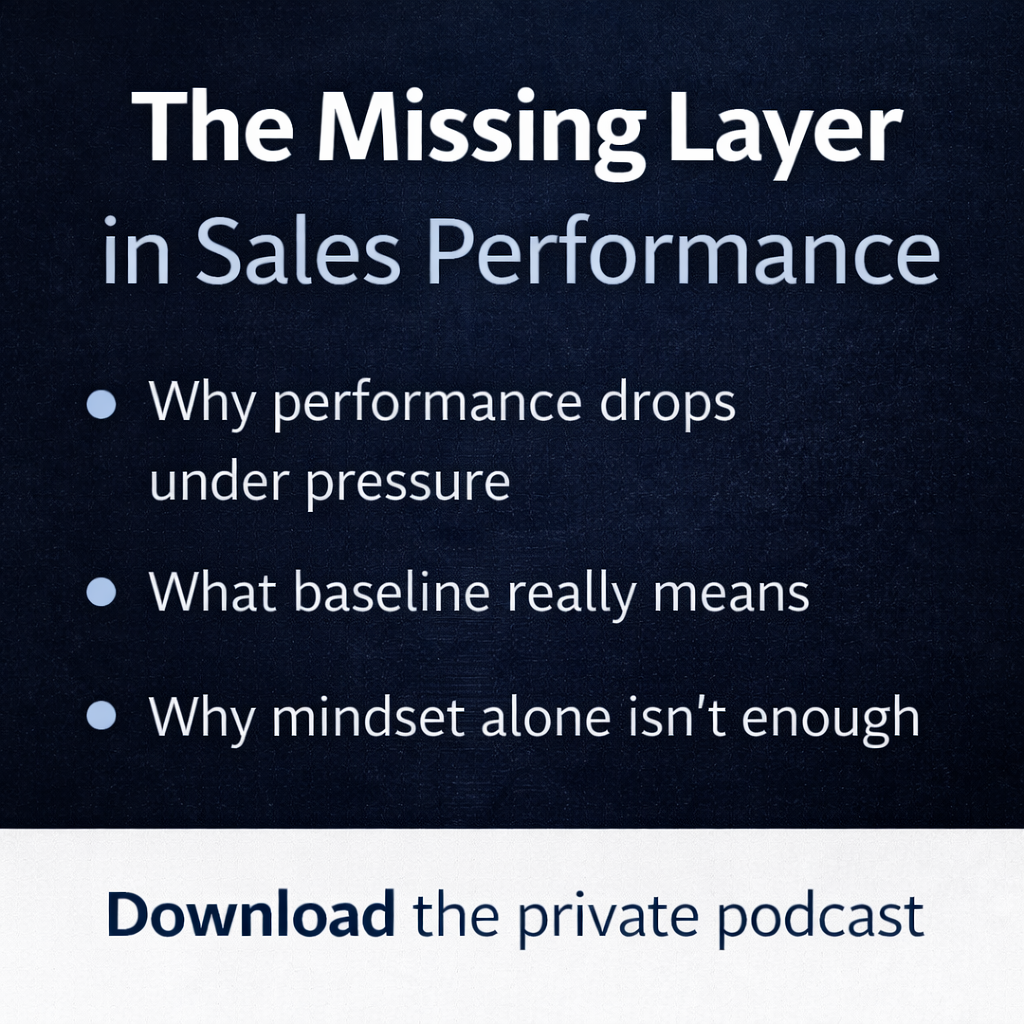 Breakthrough Mastery Facebook ad: Salespeople, download the private podcast