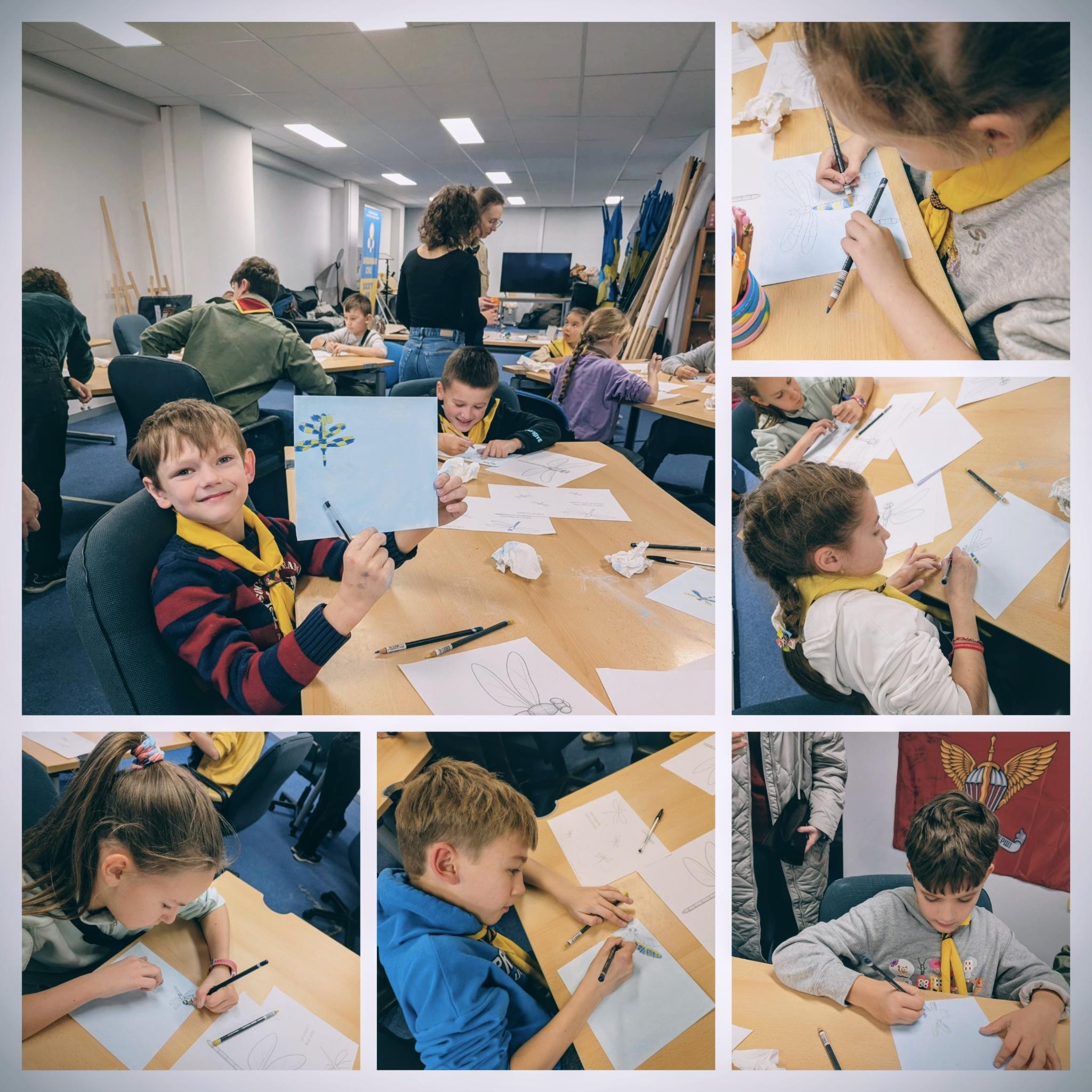 Wings for Europe Facebook ad: Together with the artists and scout volunteers who…