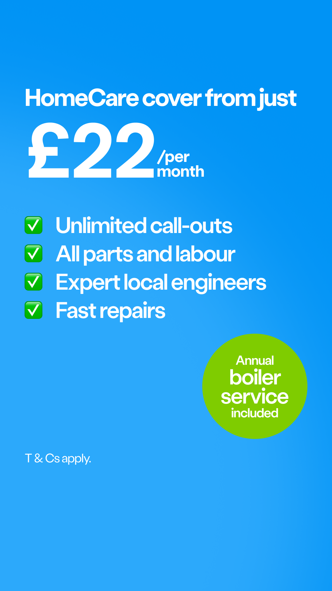 British Gas Facebook ad