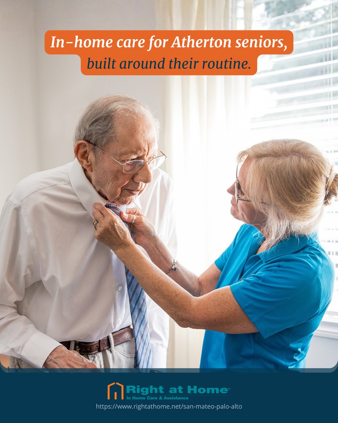 Right at Home - Peninsula Facebook ad: Senior In Home Care in Atherton, CA | Right at Home