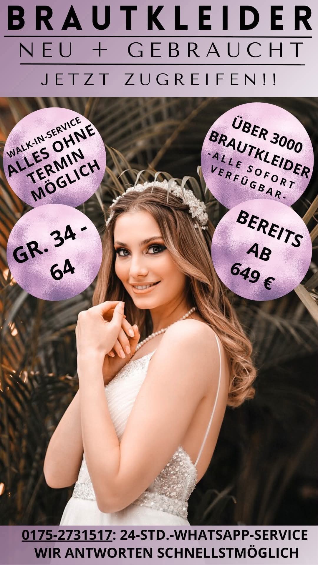 Die Hochzeitstraumwelt /Braut- und Abendmode Facebook ad: Panik, dass ihr kein Kleid findet oder es…