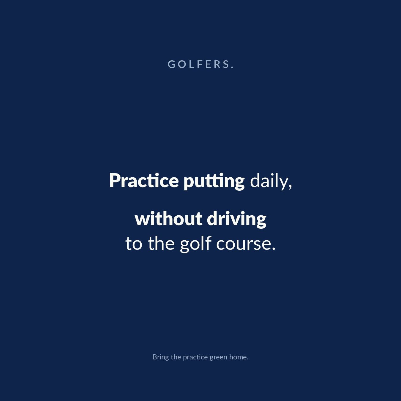 PrimePutt Golf Facebook ad