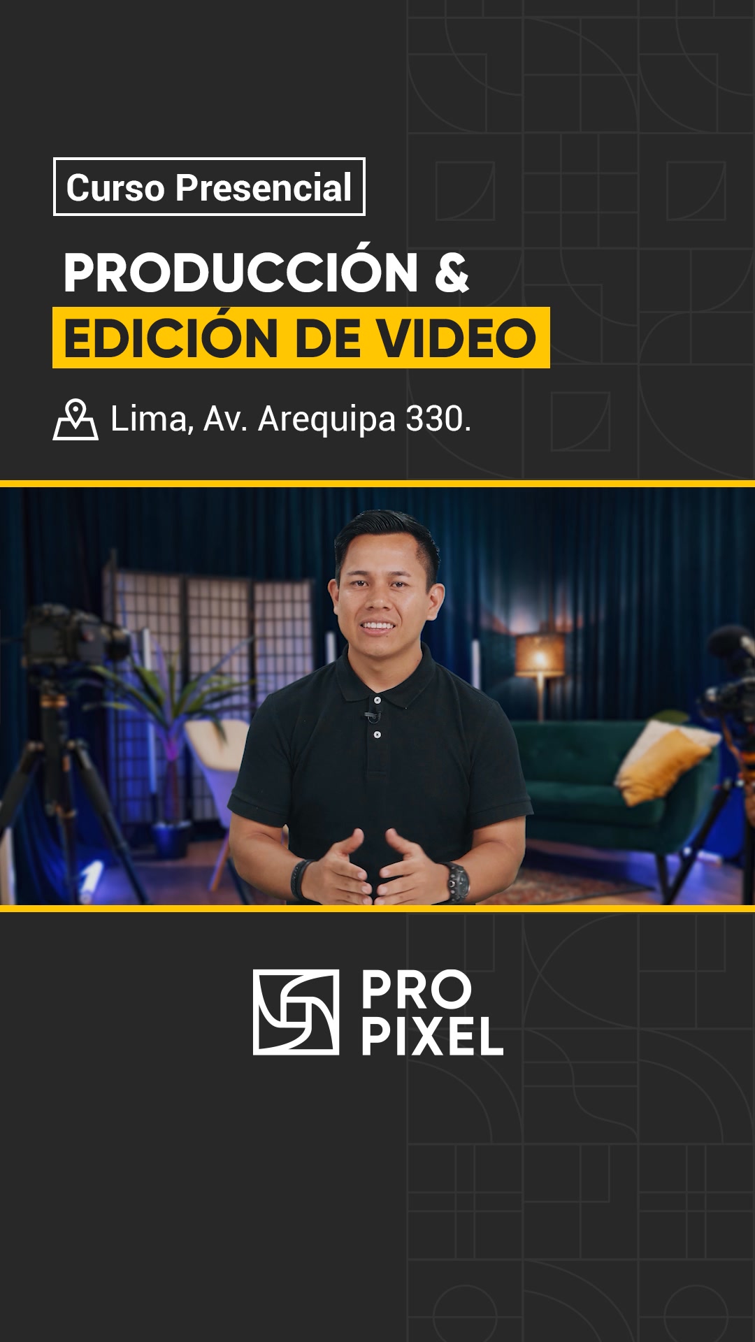 PRO PIXEL - Escuela Audiovisual Facebook ad: CURSO PRESENCIAL