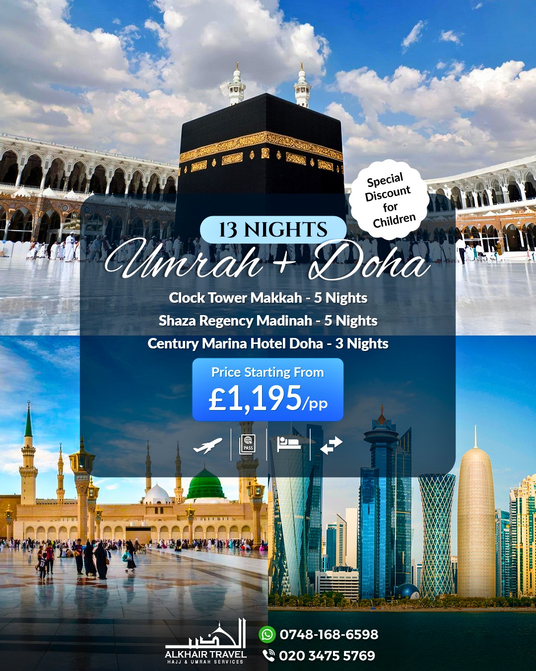 AlKhair Travel Facebook ad: ๐๐-๐๐ข๐ ๐ก๐ญ ๐๐ฆ๐ซ๐๐ก + ๐๐จ๐ก๐ ๐๐๐๐ค๐๐ ๐โฆ