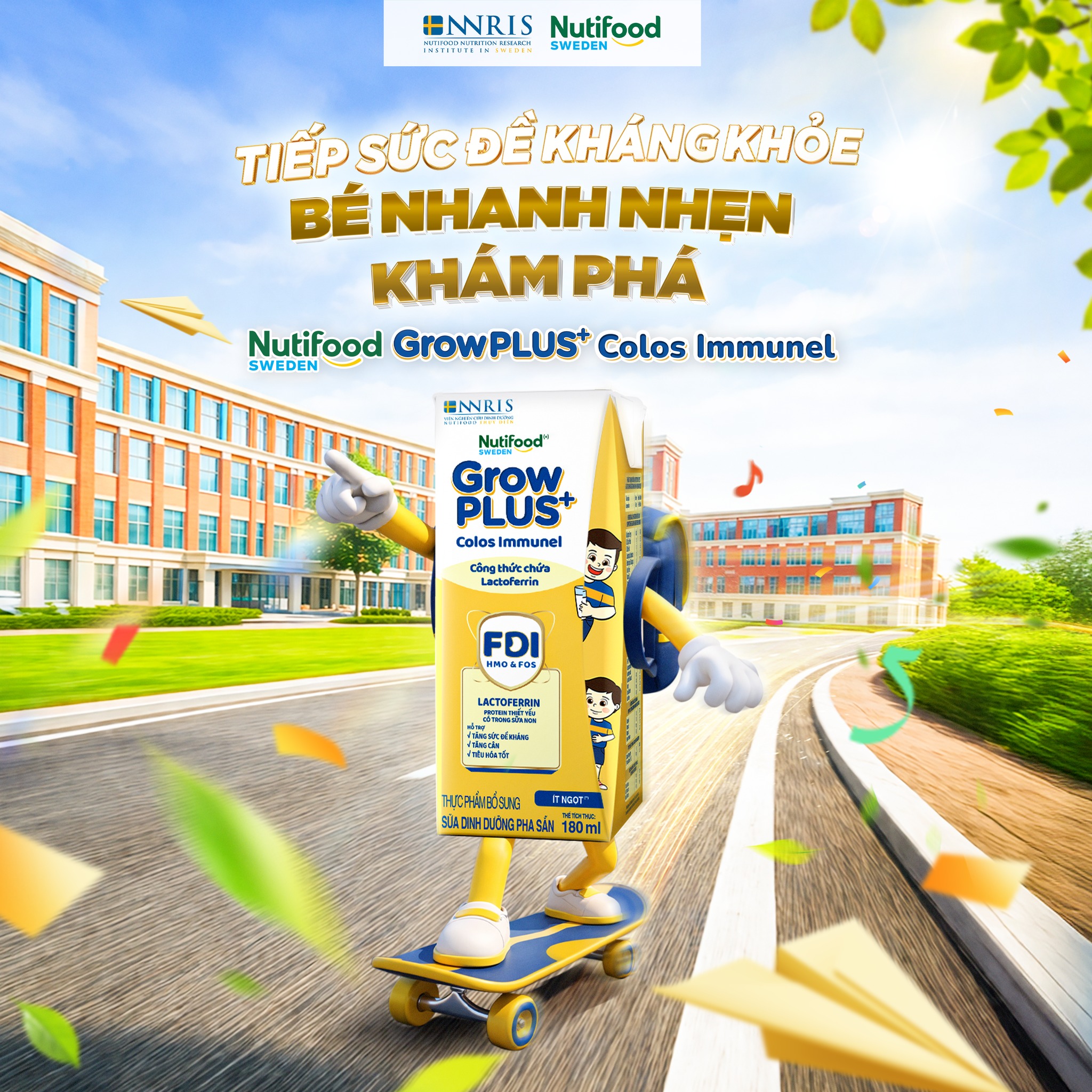GrowPLUS+ NutiFood Facebook ad: TIẾP SỨC ĐỀ KHÁNG KHOẺ - BÉ NHANH…