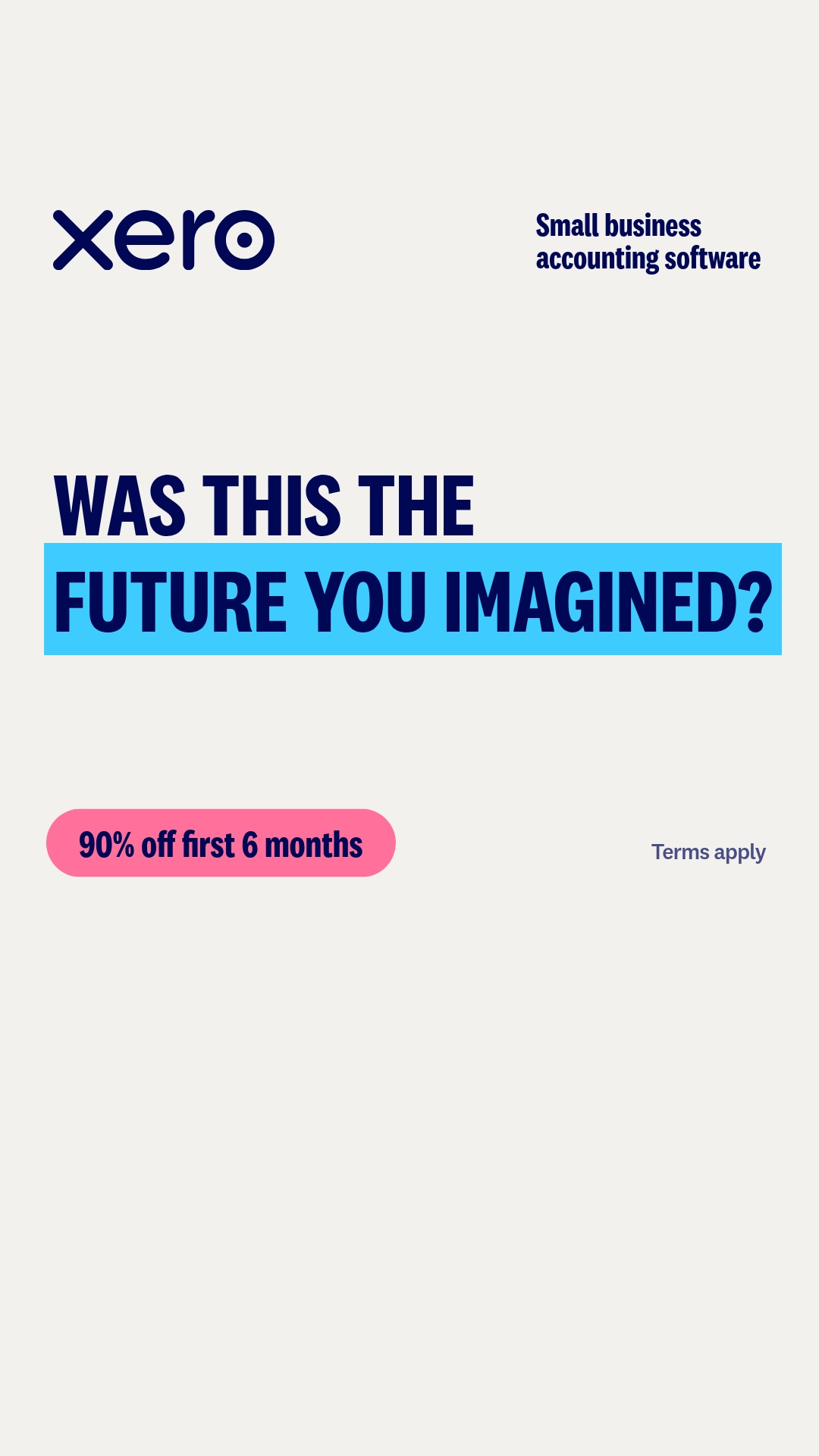 Xero Facebook ad