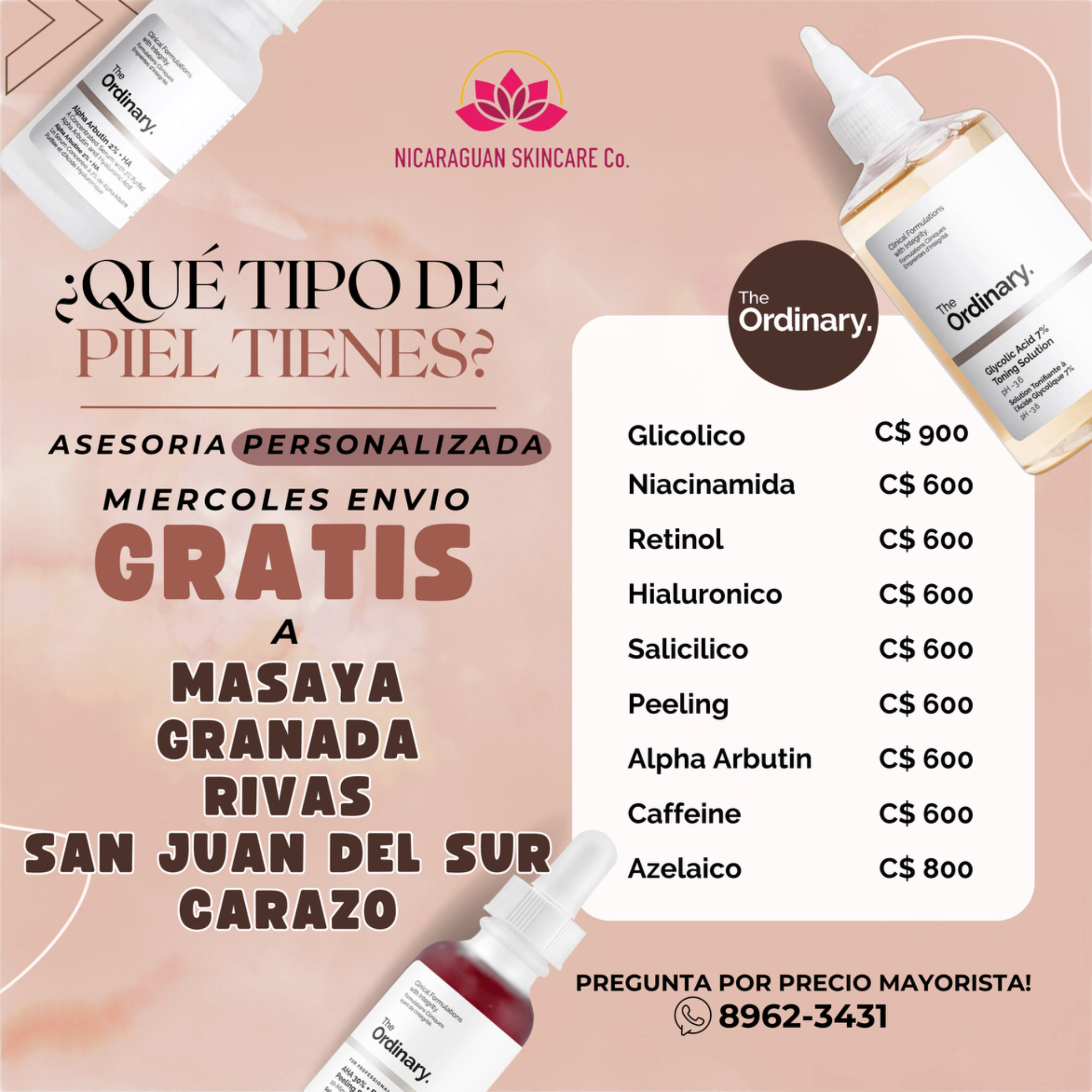 Nicaraguan SkinCare Co. Facebook ad