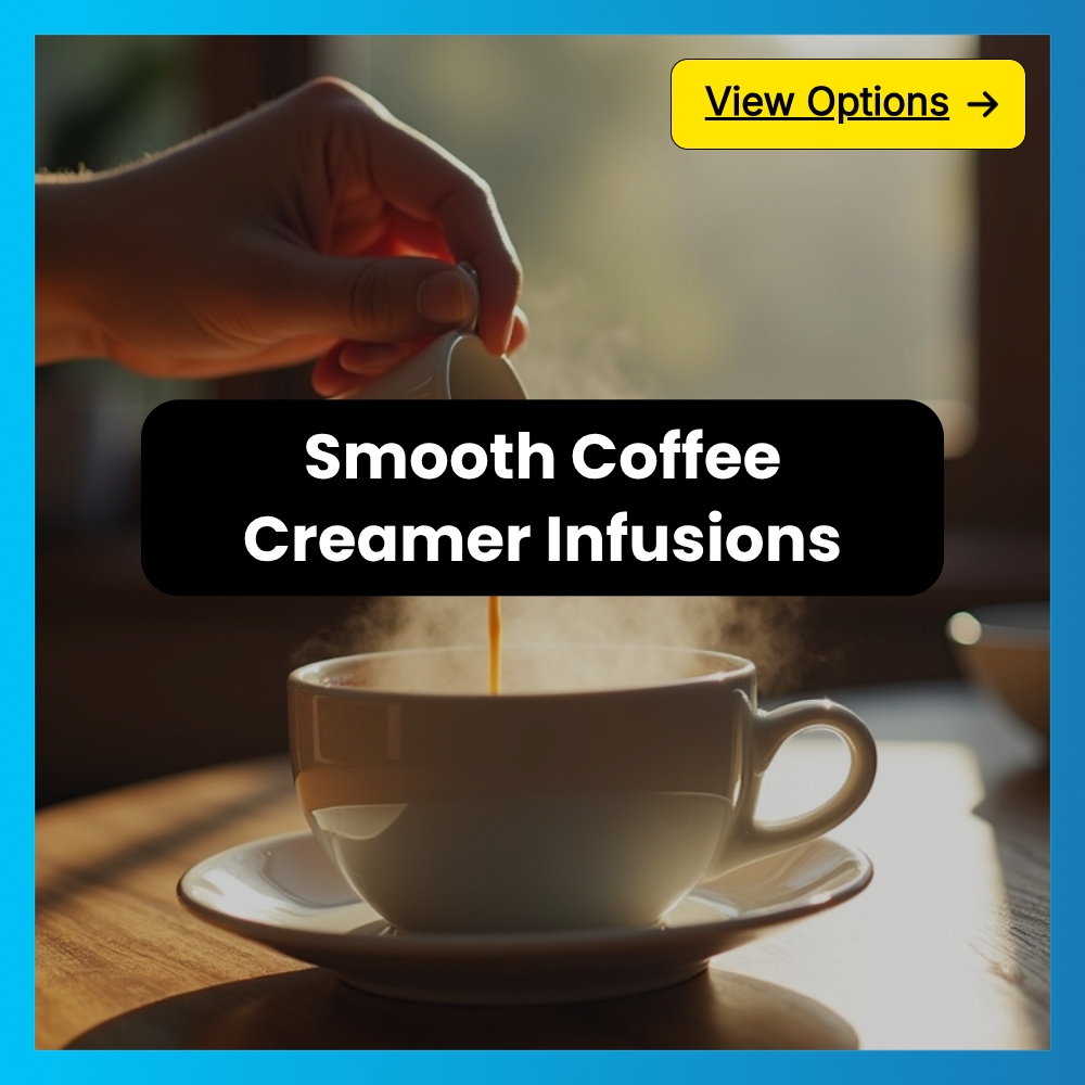 SearchLogik Crux Facebook ad: Smooth Coffee Creamer Infusions!