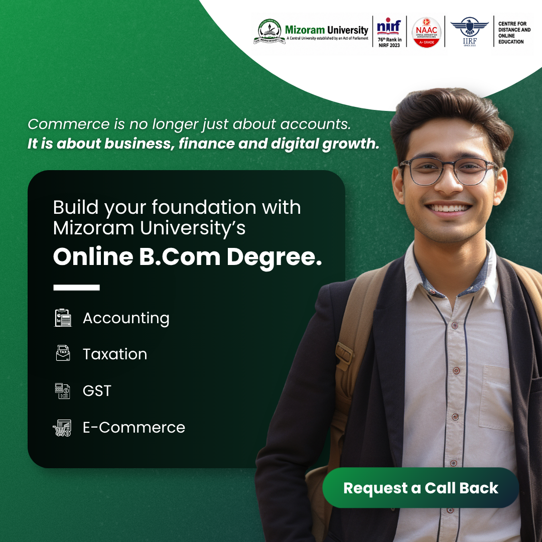 Mizoram University Online Facebook ad