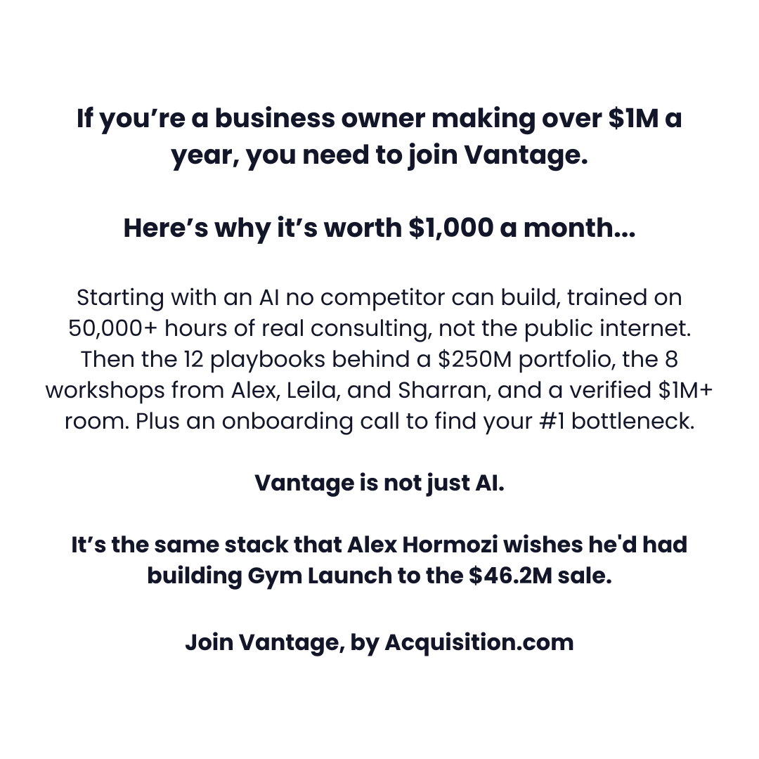 Alex Hormozi Facebook ad
