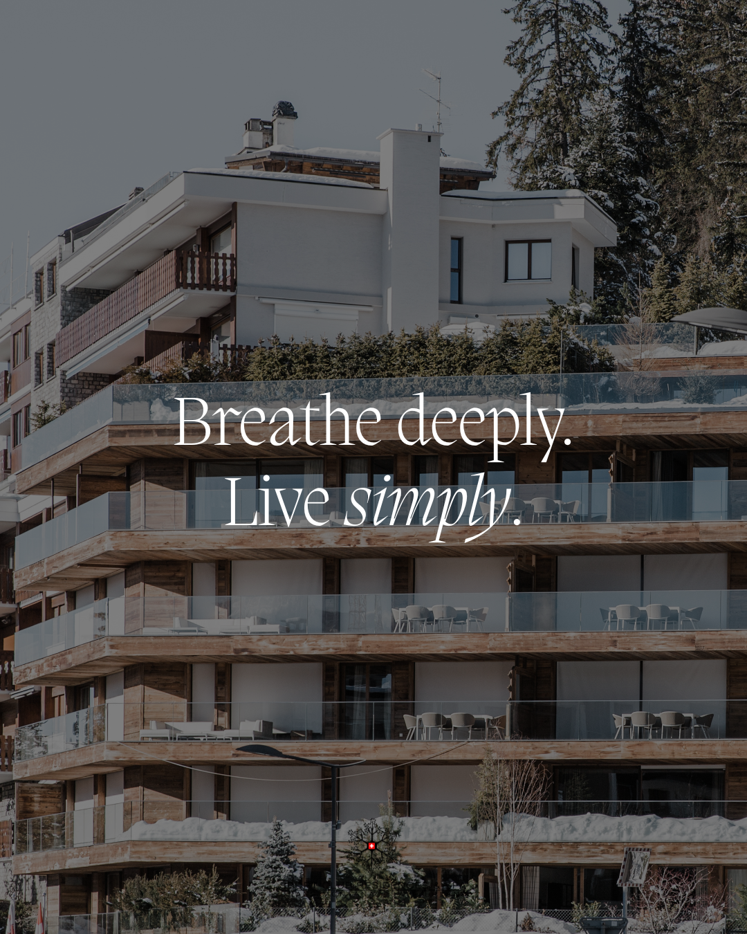 Sport Club Résidences & Spa Flocoon Facebook ad: Breathe. Recharge. Reconnect.