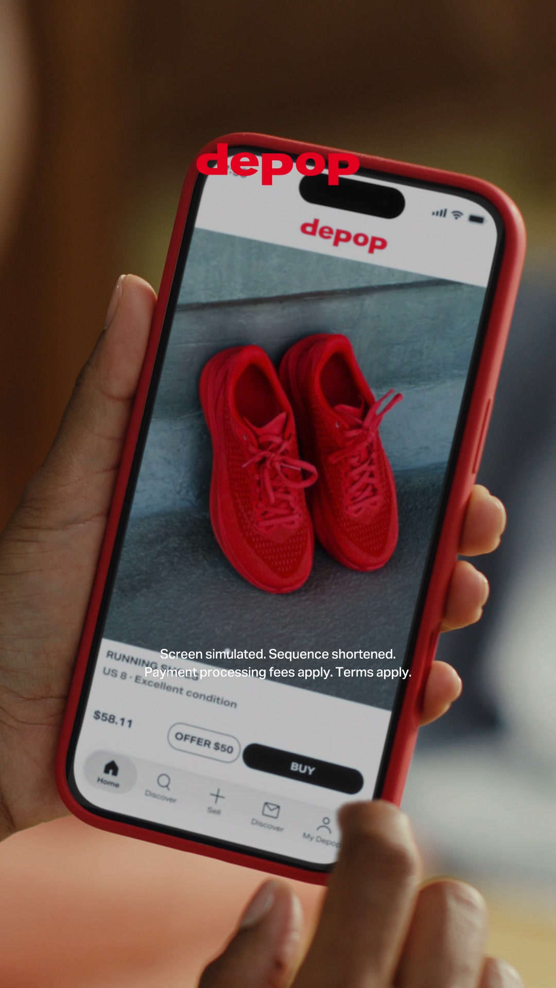 Depop Facebook ad: Your good taste can pay off!